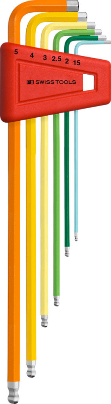 RainBow Winkelschraubendreher Set mit Kugelkopf (lange Ausführung)